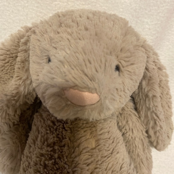 Jellycat London Bashful Bunny Rabbit Plush Tan Toy Stuffed Animal Floppy Ear G9. - Picture 1 of 7
